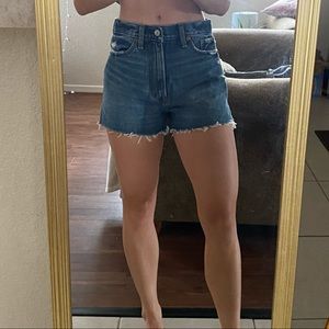 Abercrombie High Rise Denim Shorts